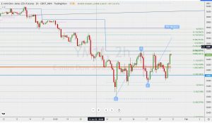 YM1 yearly pivot price action ダウのフューチャーズの年足ピボット 29 Jan 2022